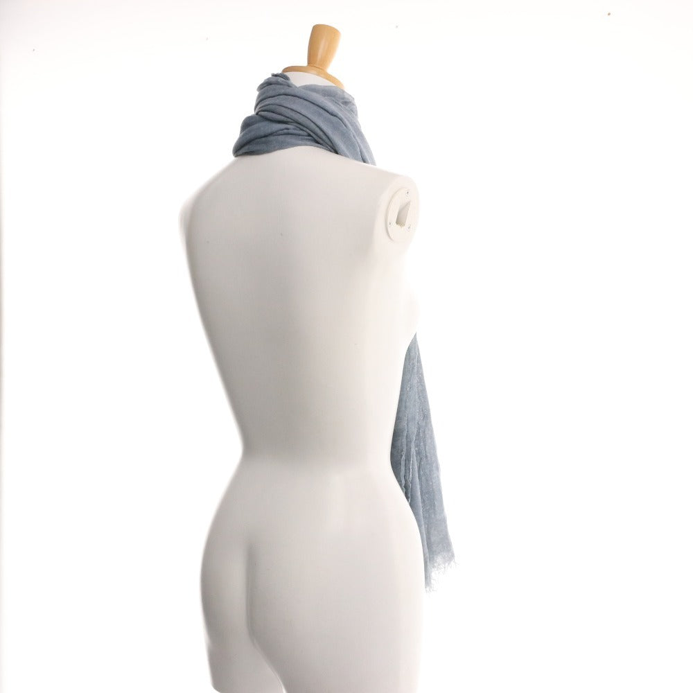 ■ Faliero Sarti Large Solid Color Scarf/Stole, Navy Blue, Women's Clothing Accessory