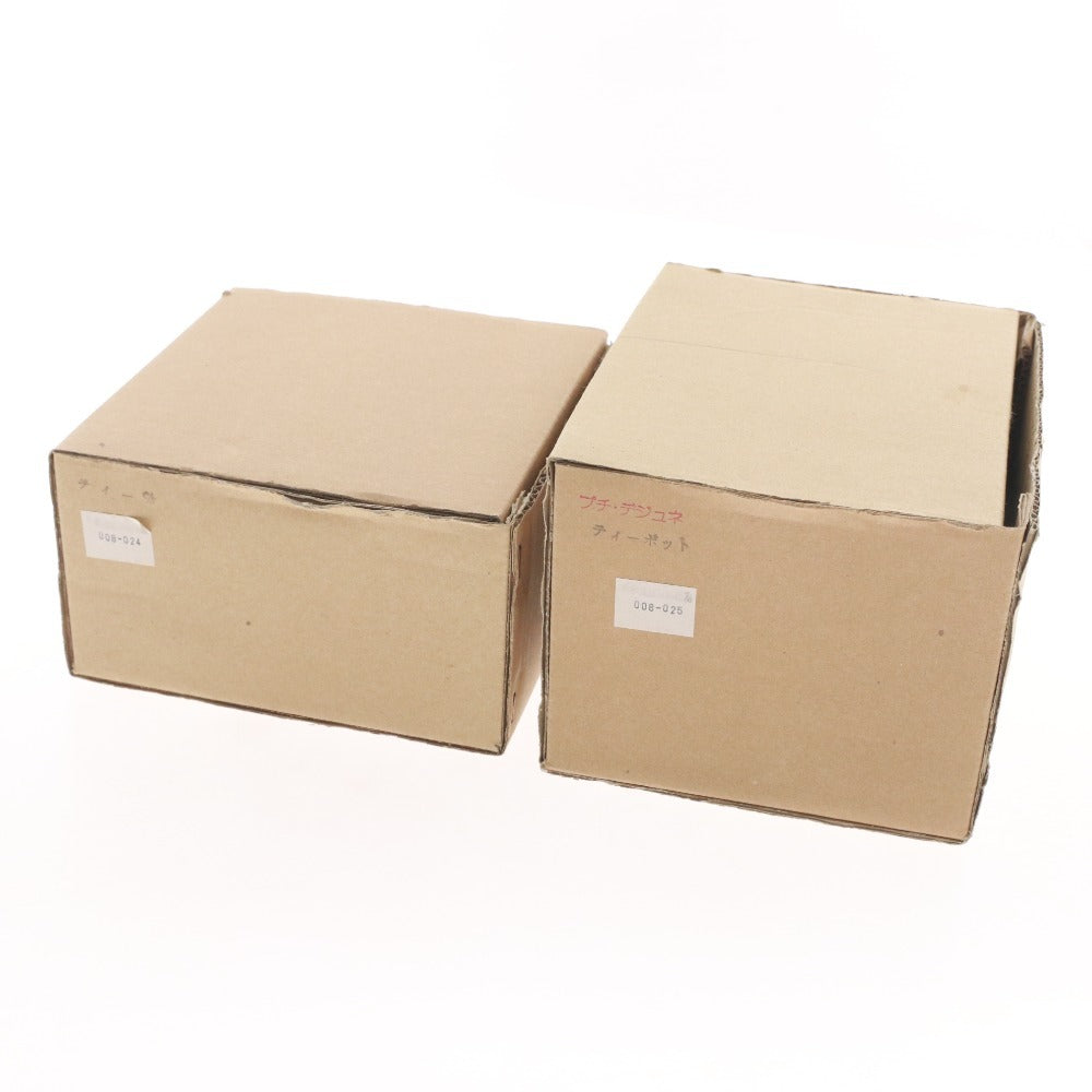 ■ Many Manny Teapot, Cup, and Saucer 3-Piece Set, Unused, Ceramic Tableware, Interior Decor