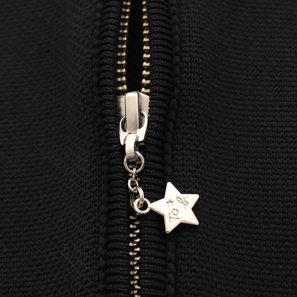 ■ アニエスベー To.b by agnesジップアップ 長袖 5253 WO33 トップス 日本製 ニット レディース UNI(フリー)ブラック タグ付き 未使用