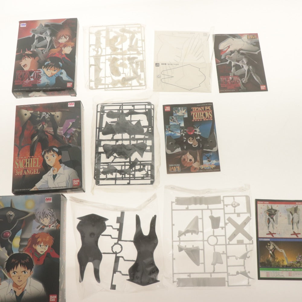 ■ 新世紀エヴァンゲリオン LM プラモデル 9点セットまとめ売り EVA-00,1,2,3,5 初号機,弐,零(改),量産機/サキエル ゼルエル/未組立未開封