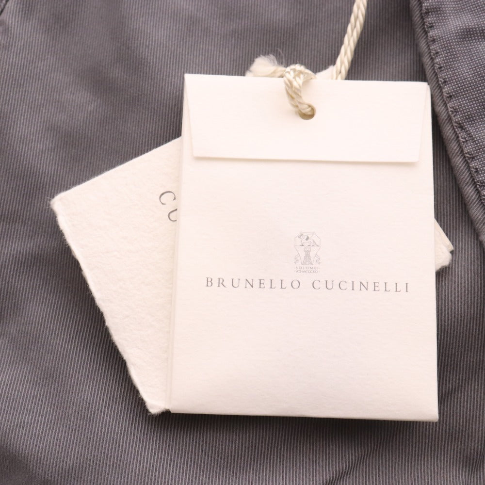 ■ ブルネロクチネリ パンツ イタリアンフィット コットンパンツ ボトムス メンズ 52 グレー タグ付き 未使用