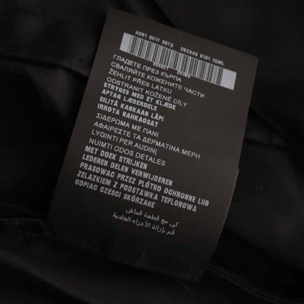 ■ Prada nylon jacket zip-up outerwear for women, size 38, black