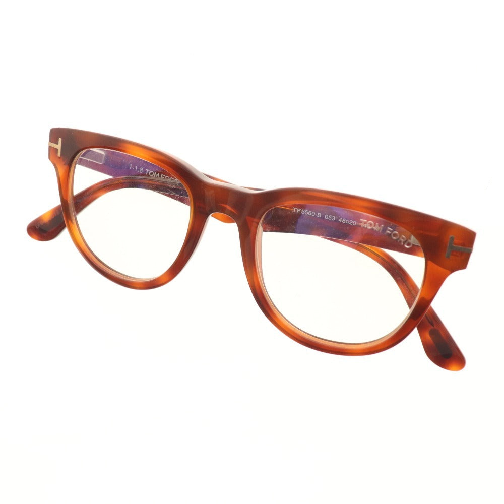 ■ Tom Ford Glasses TF5560-B 053 48□20 145 Eyewear Non-prescription Women's Brown Case included
