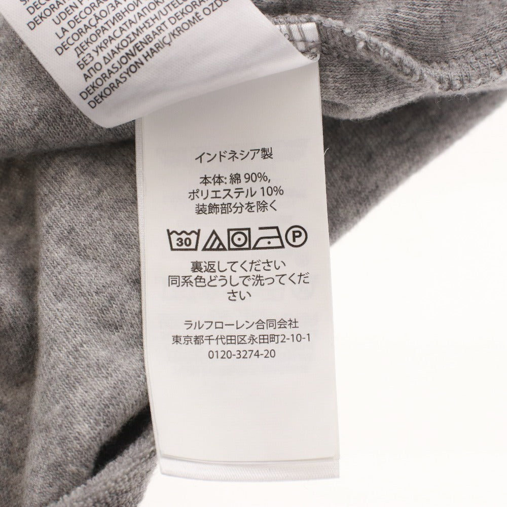 ■ ラルフローレン ポロシャツ 半袖 トップス パイル地 オープンカラー メンズ LG (L相当) グレー