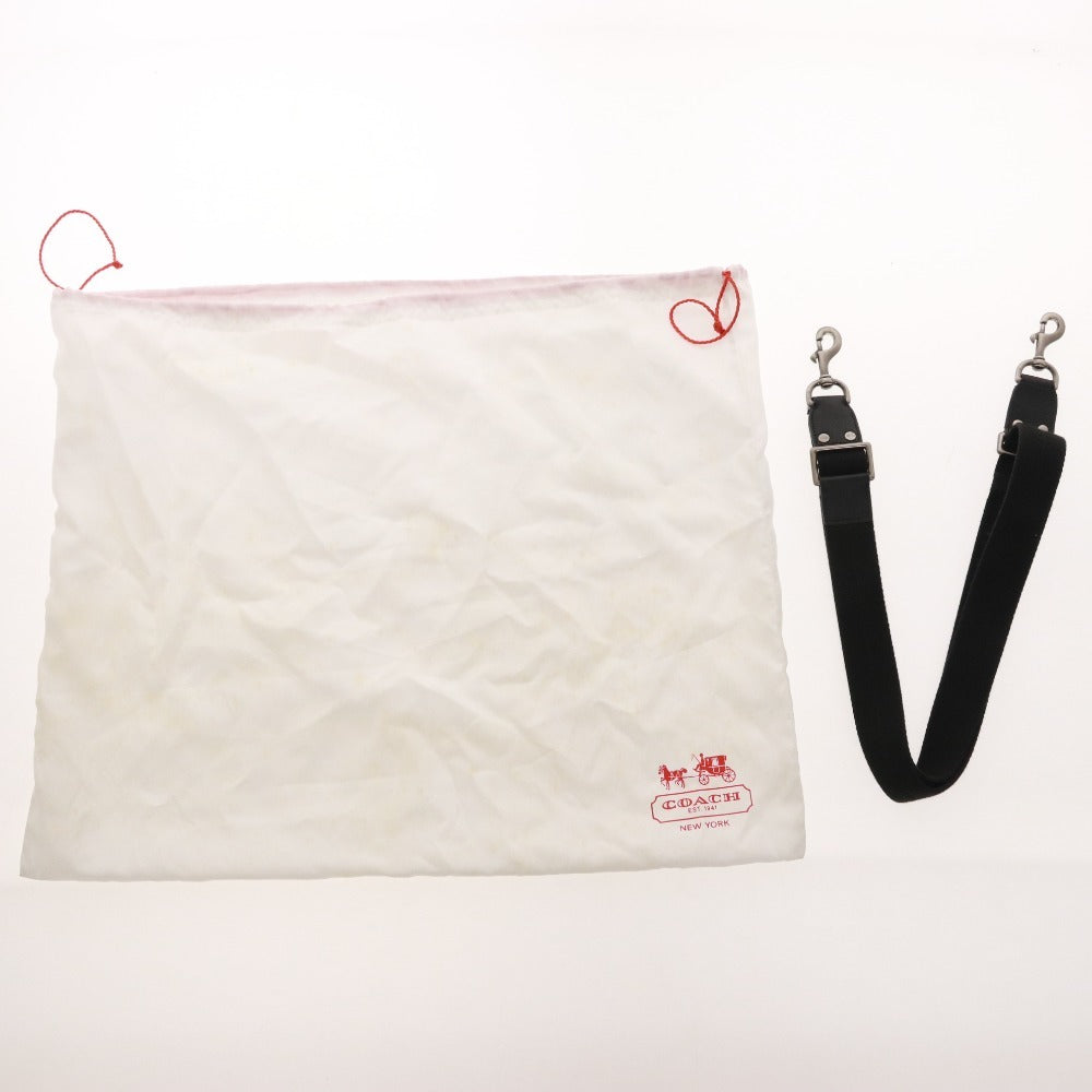 ■ コーチ ショルダーバッグ トートバッグ 鞄 ビジネス ロゴ メンズ ブラック 袋付き