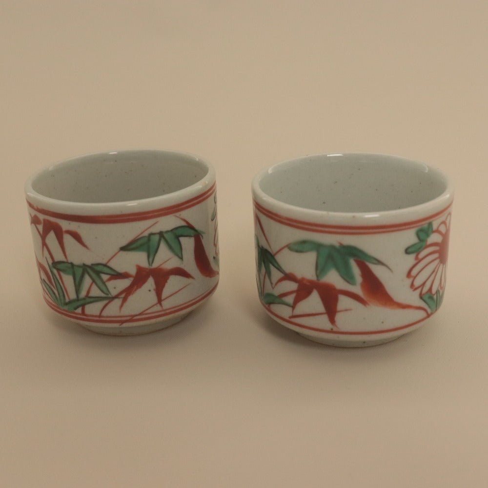 ■ Living National Treasure Kato Takao Tokkuri and Choko Sake Set (3 pieces), Kobei-gama, Gosu Akae, Sake Ware, Sake Cups, Guinomi, Ceramic Art, With Accessories, Unused