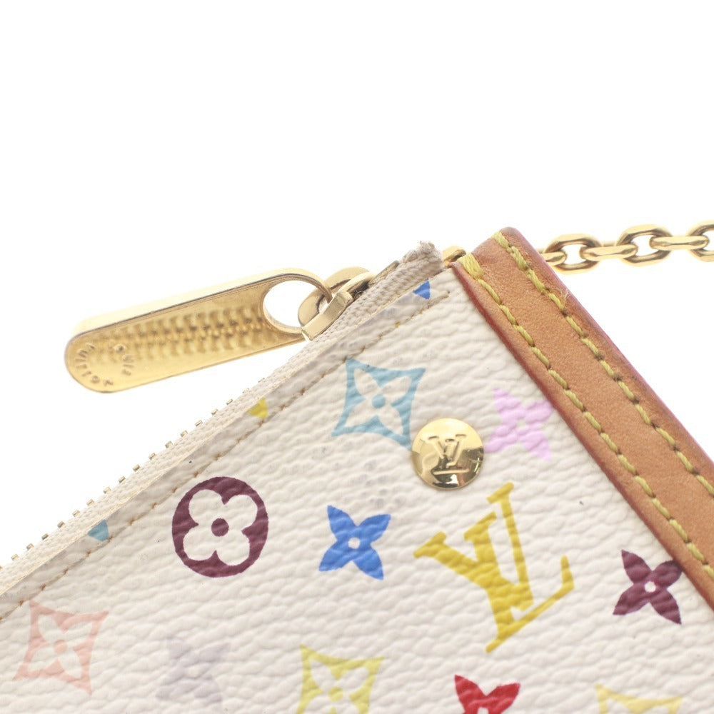 ■ Louis Vuitton Pochette Cles M92655 Coin Case Monogram Multicolore Women's White