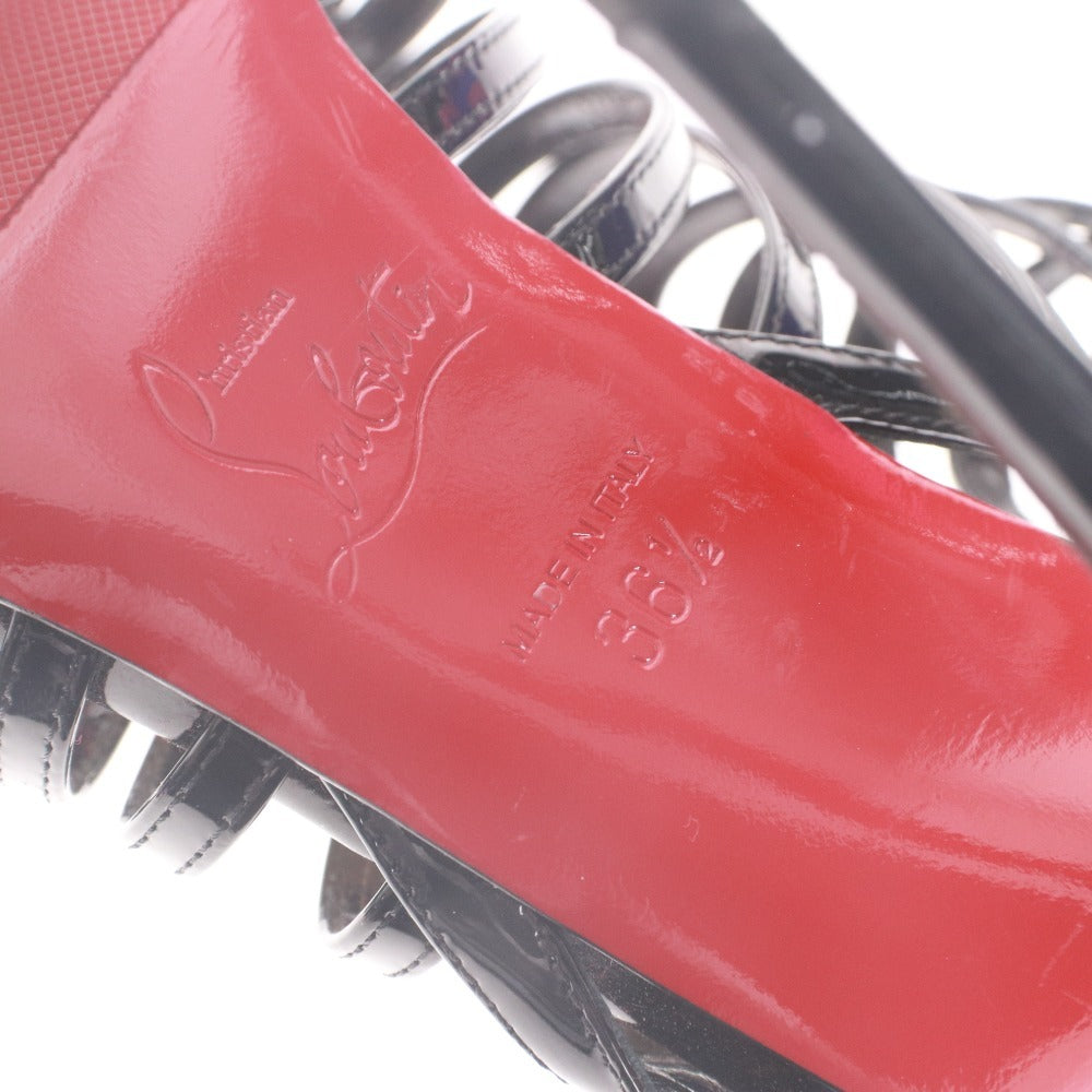 ■ クリスチャンルブタン Christian Louboutin サンダル 靴 ハイヒール レディース 36 1/2 (23.5cm相当) ブラック 袋付き
