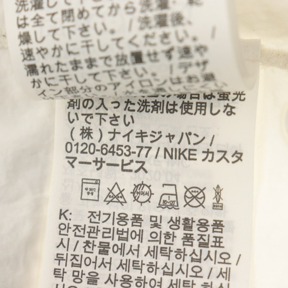 ■ ナイキ NIKE × Sacai コラボ ボンバージャケット レイヤード ナイロン 長袖 アウター ロゴ ファスナー メンズ M 白 グレー
