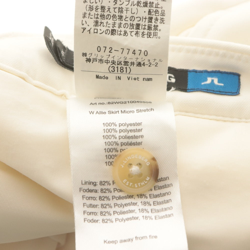 ■ J.LINDEBERG Skirt Bottoms Golf Wear Solid Women's XS Ivory