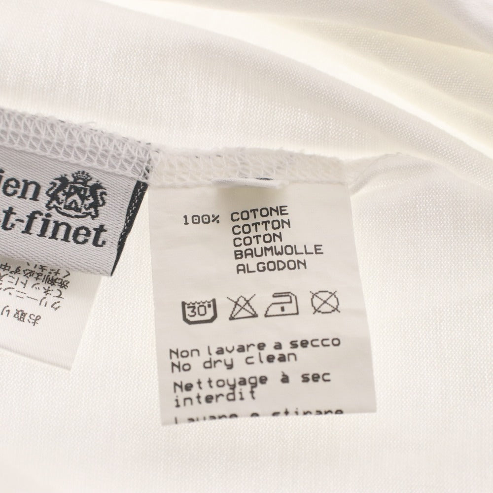 ■ ルシアンペラフィネ lucien pellat-finet Tシャツ 半袖 Vネック トップス カットソー スカル ドクロ レディース XS ホワイト系