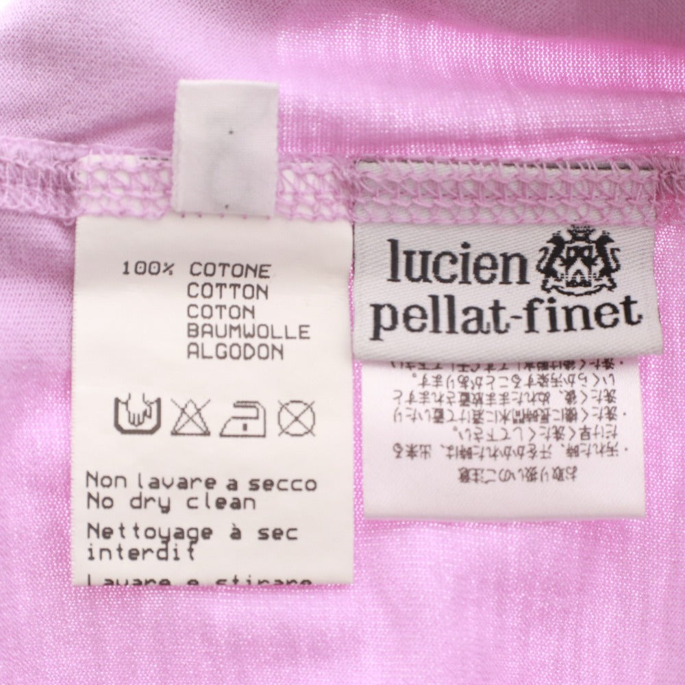 ■ ルシアンペラフィネ lucien pellat-finet Tシャツ 半袖 丸首 トップス カットソー スカル ドクロ スタッズ レディース S パープル