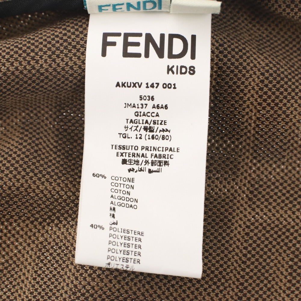 ■ フェンディ FENDI KIDS ジャケット 長袖 アウター ズッカ柄 キッズ ジュニア 子供 12A(150~160cm相当)ブラウン系