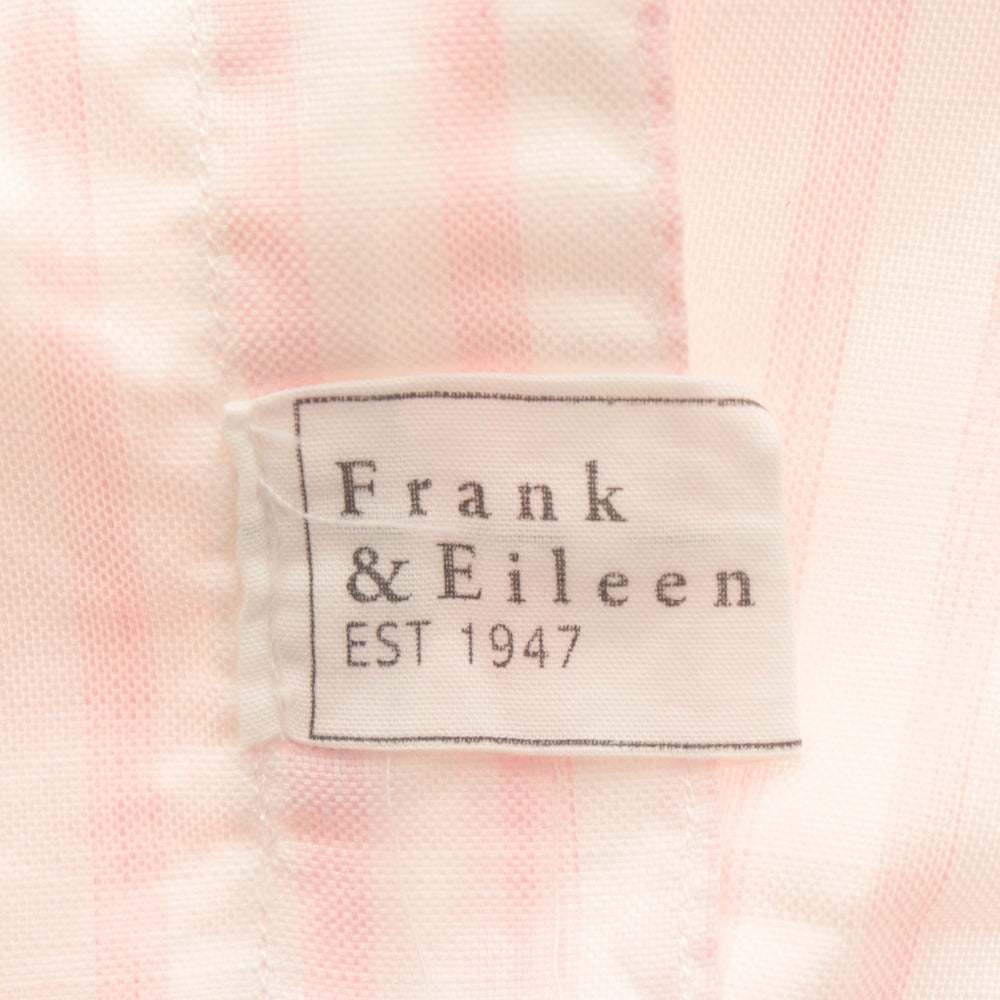 ■ Frank & Eileen フランクアンドアイリーン ロングシャツ 長袖 トップス GRAYSON ストライプ コットン レディース XXS ピンク