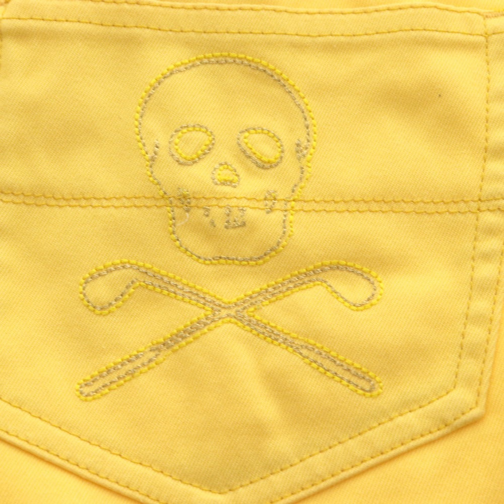 ■ MARK&LONA Mini Skirt Bottoms Skull Animal Made in Japan Women's S Yellow