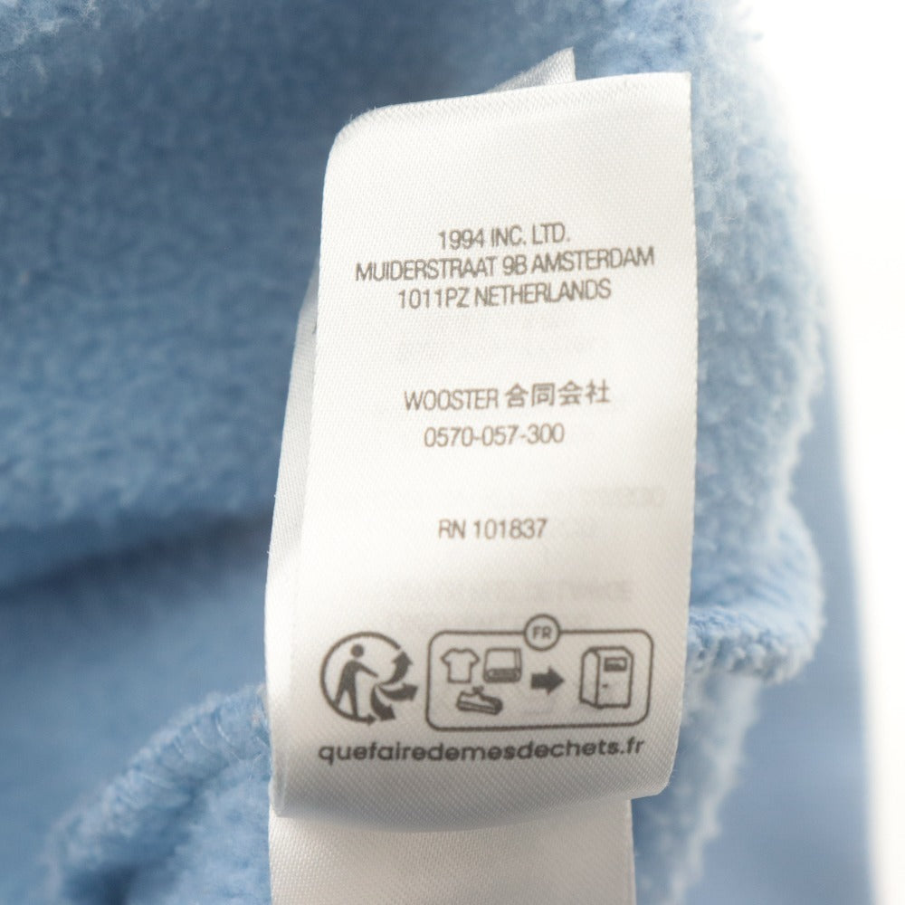 ■ Supreme Hoodie Sweatshirt Long Sleeve Top Hooded Logo Men's L Light Blue