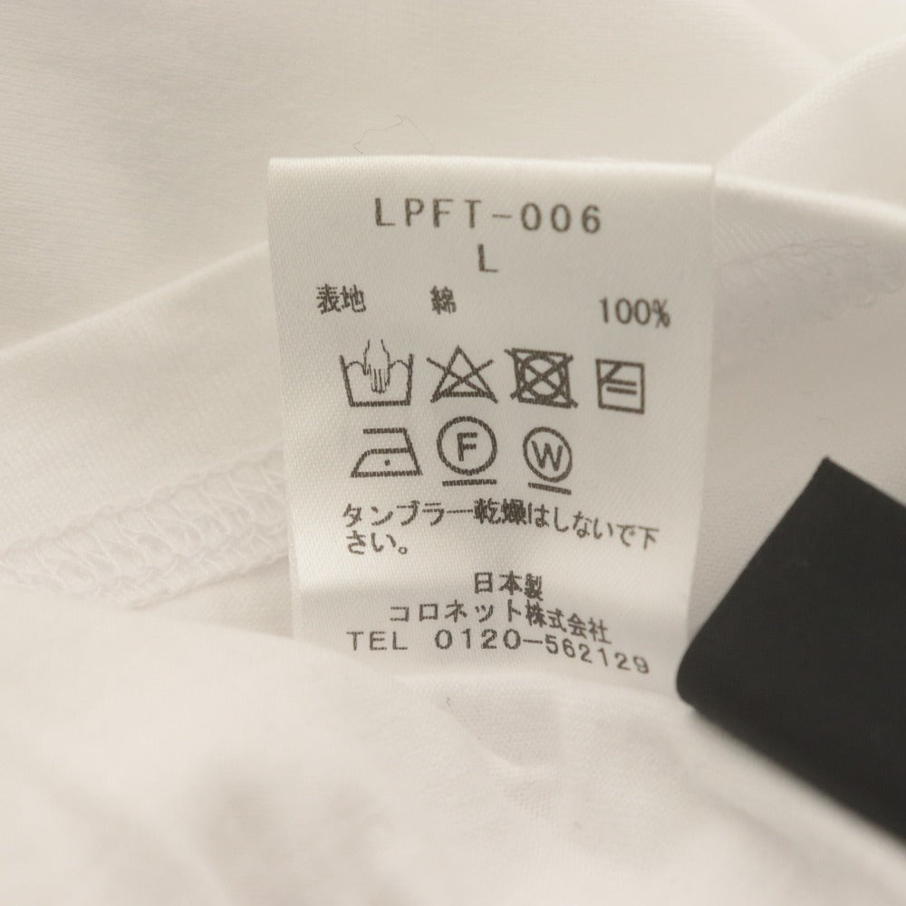■ ルシアンペラフィネ lucien pellat-finet Tシャツ 半袖 トップス ロゴ 丸首 メンズ L ホワイト系
