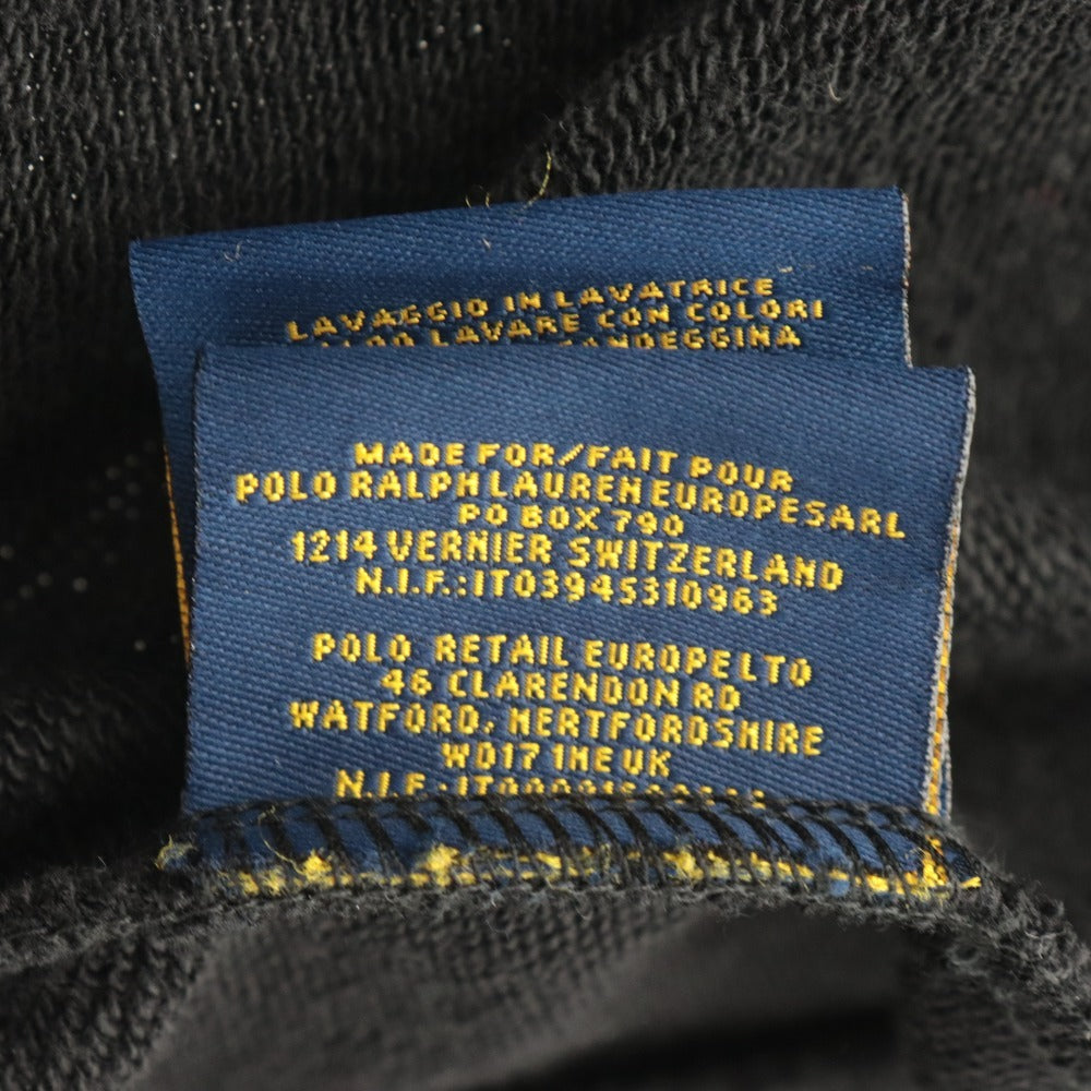 RUGBY RALPH LAUREN Stadium Jacket, Long Sleeve, Button-Down, Rugby R Logo Patch, Men's, Size M, Black