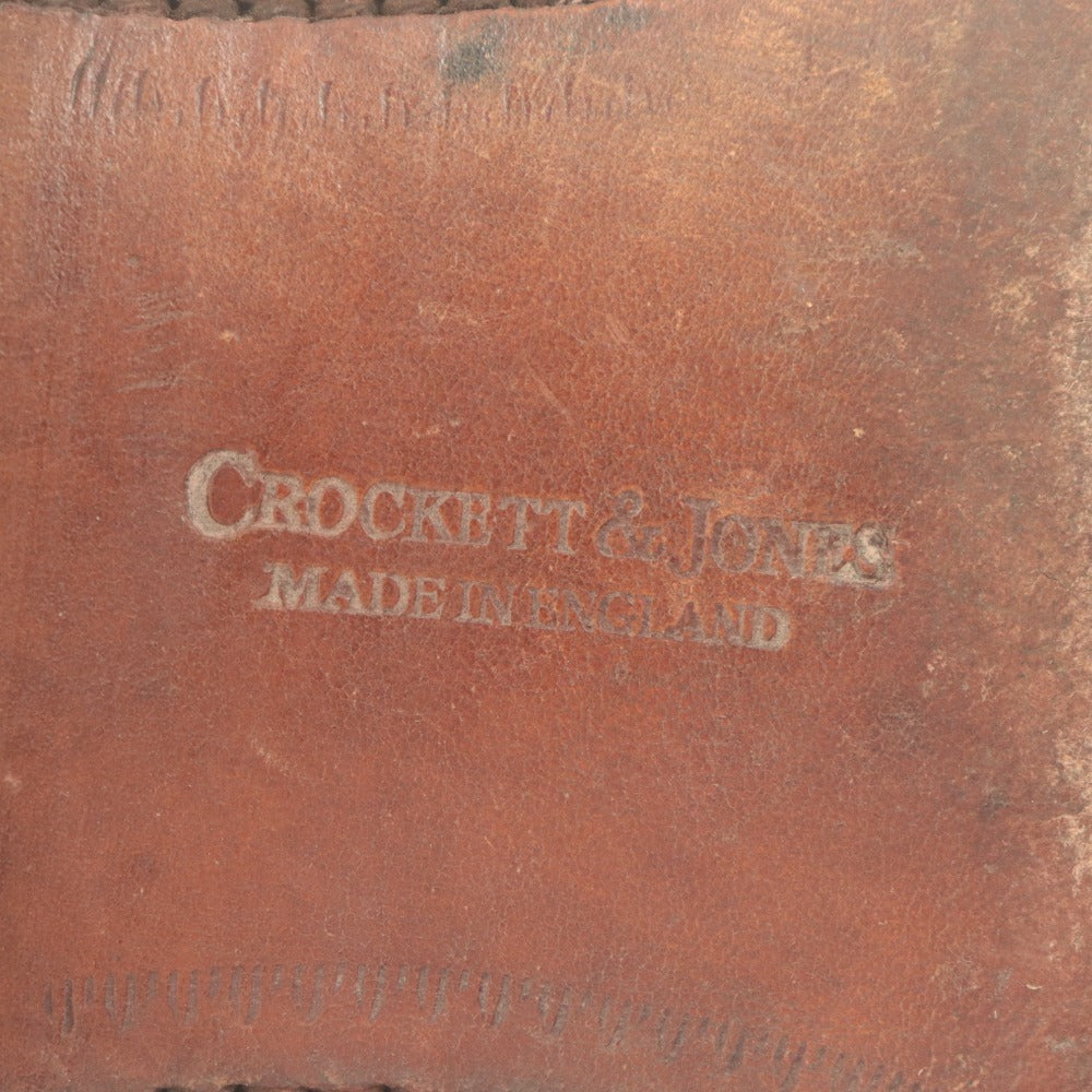 Crockett & Jones Chelsea Boots 8831 U72432, Side Gore, Men's, Size 6 1/2 (equivalent to 25-25.5), Black, Includes Accessories