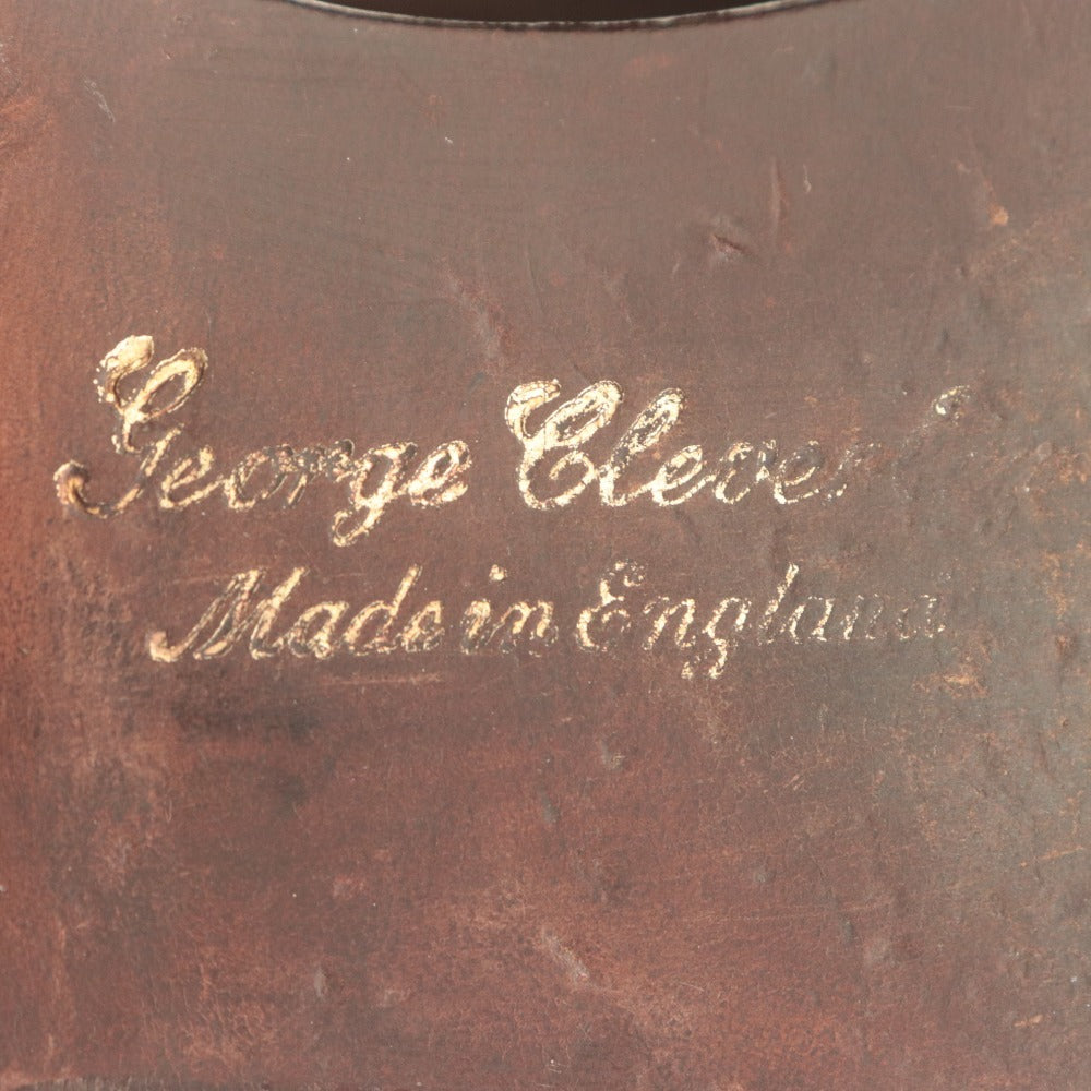 George Cleverley Dress Shoes 48401 Leather Cap Toe Business Shoes Men's Size 6 (equivalent to 24.5cm) Brown with Accessories