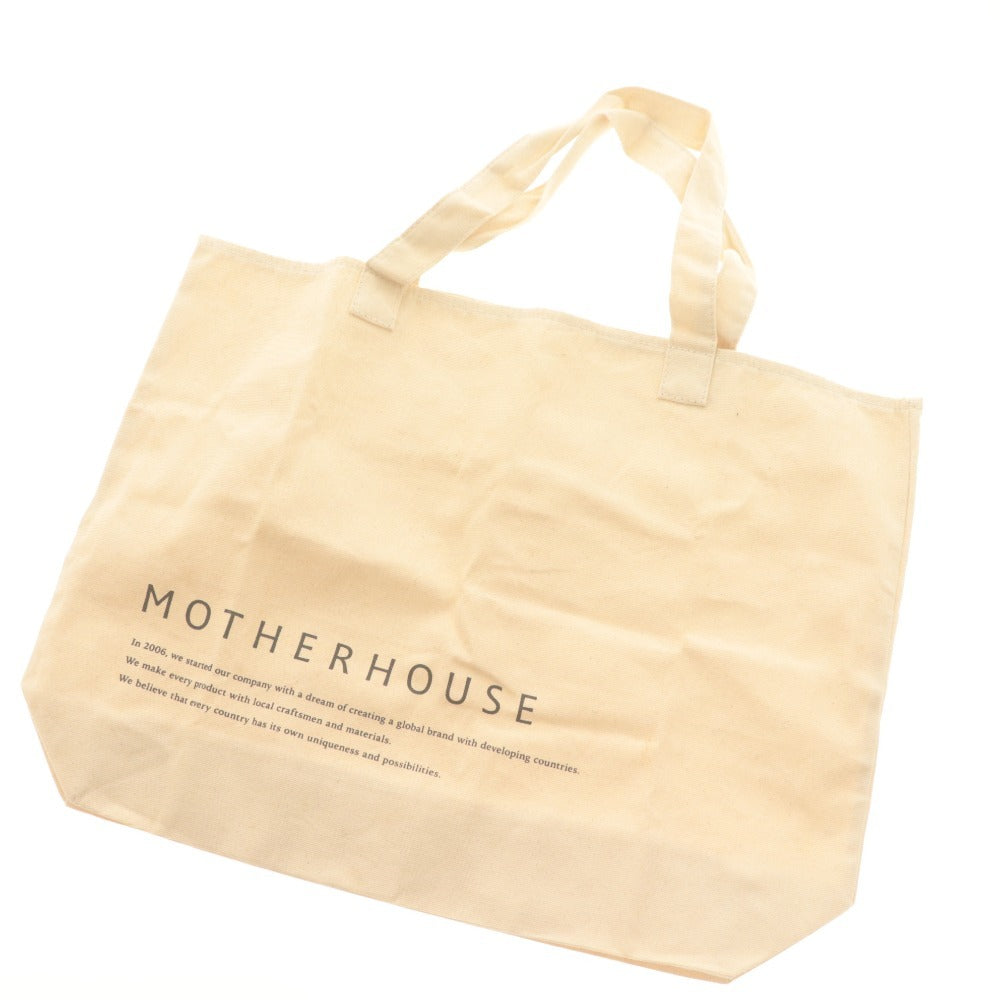■ MOTHERHOUSE マザーハウス ショルダーバッグ リュックサック 鞄 2way レザー レディース ベージュ 袋付き