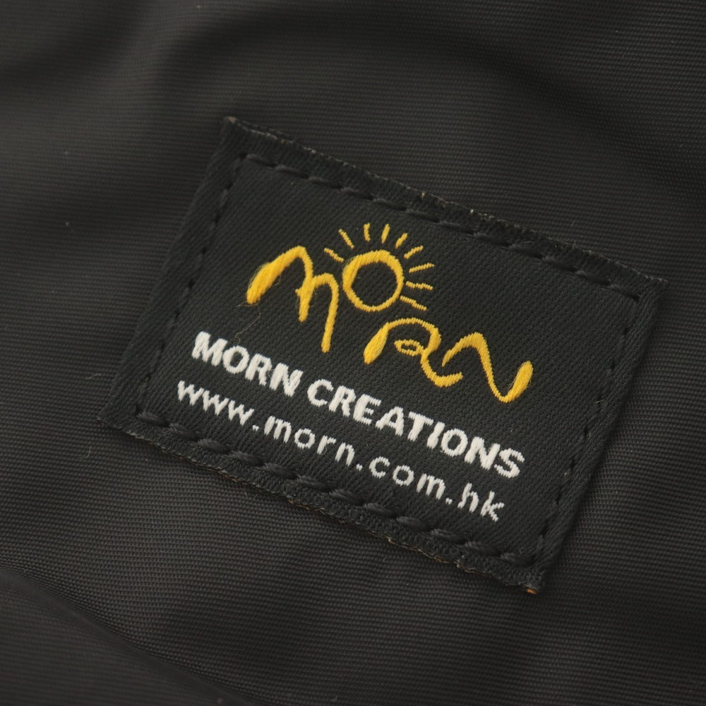 ■ MORN CREATIONS モーンクリエイションズ バックパック リュックサック 鞄 ミミズク クラシック ゴールド エンブロ レディース ブラック