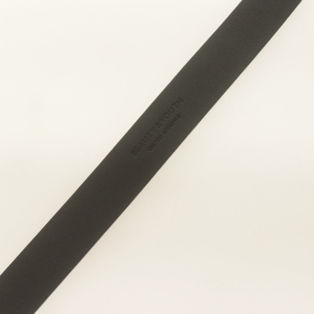 ■ BEAUTY&YOUTH UNITED ARROWS ビューティー&ユース ユナイテッドアローズ ベルト ゴールド金具 メンズ レディース ブラック系