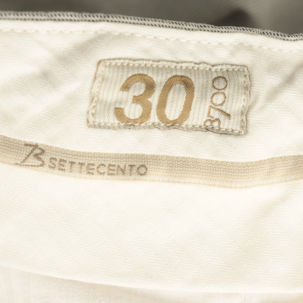 ■ Bsettecento ビーセッテチェント パンツ スラックス ボトムス Lucky Pocket B700 イタリア製 メンズ 30 (M相当) ライトグレー