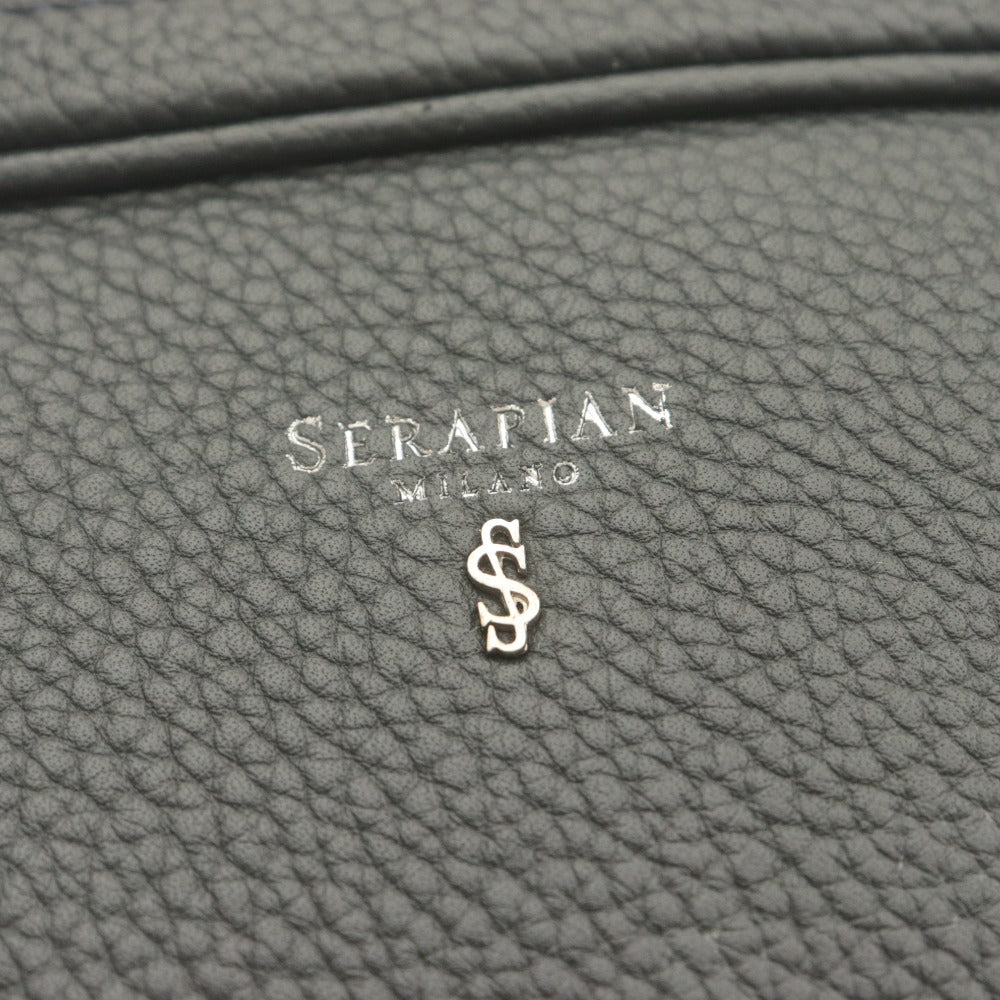 ■ SERAPIAN Handbag Business Bag Bag Zipper Pocket Men's Navy