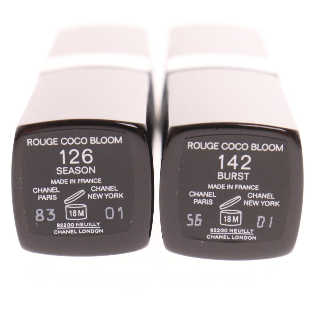 ■ シャネル リップスティック 2点セット まとめ売り ルージュ ココ ブルーム 126 142 シーズン バースト 口紅 未使用