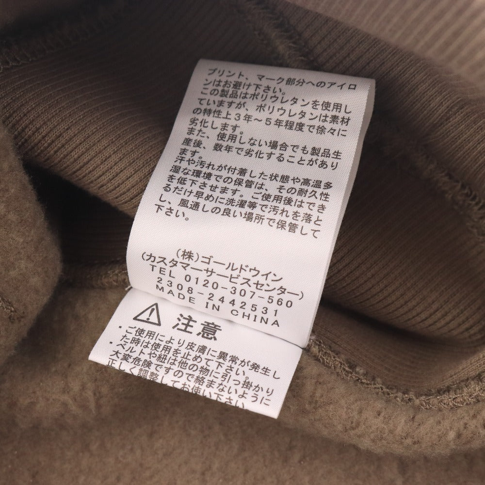 The North Face Back To Land Hoodie NT12430R, long-sleeved, fleece-lined top, Ebisu-exclusive, men's, size L, walnut and brown, with tags.