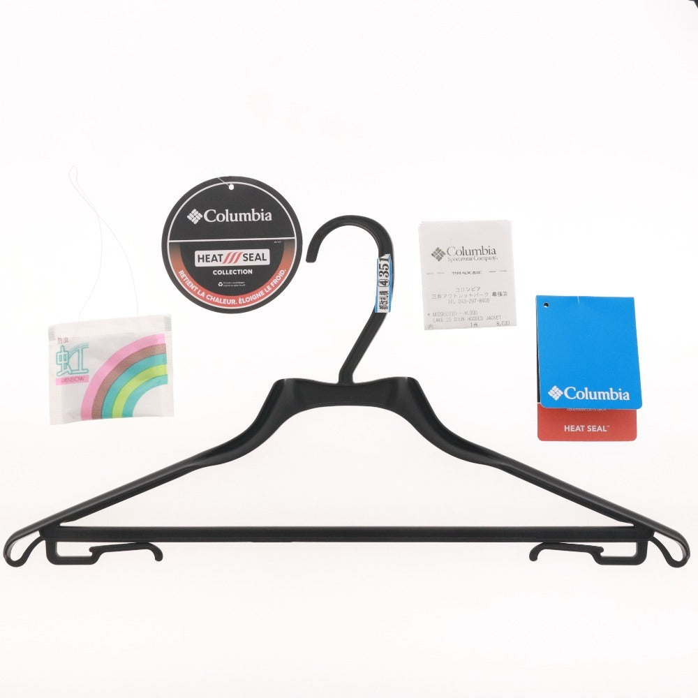 Columbia Down Jacket, Zipper Pocket, Hood, Men's/Women's, XL, Black