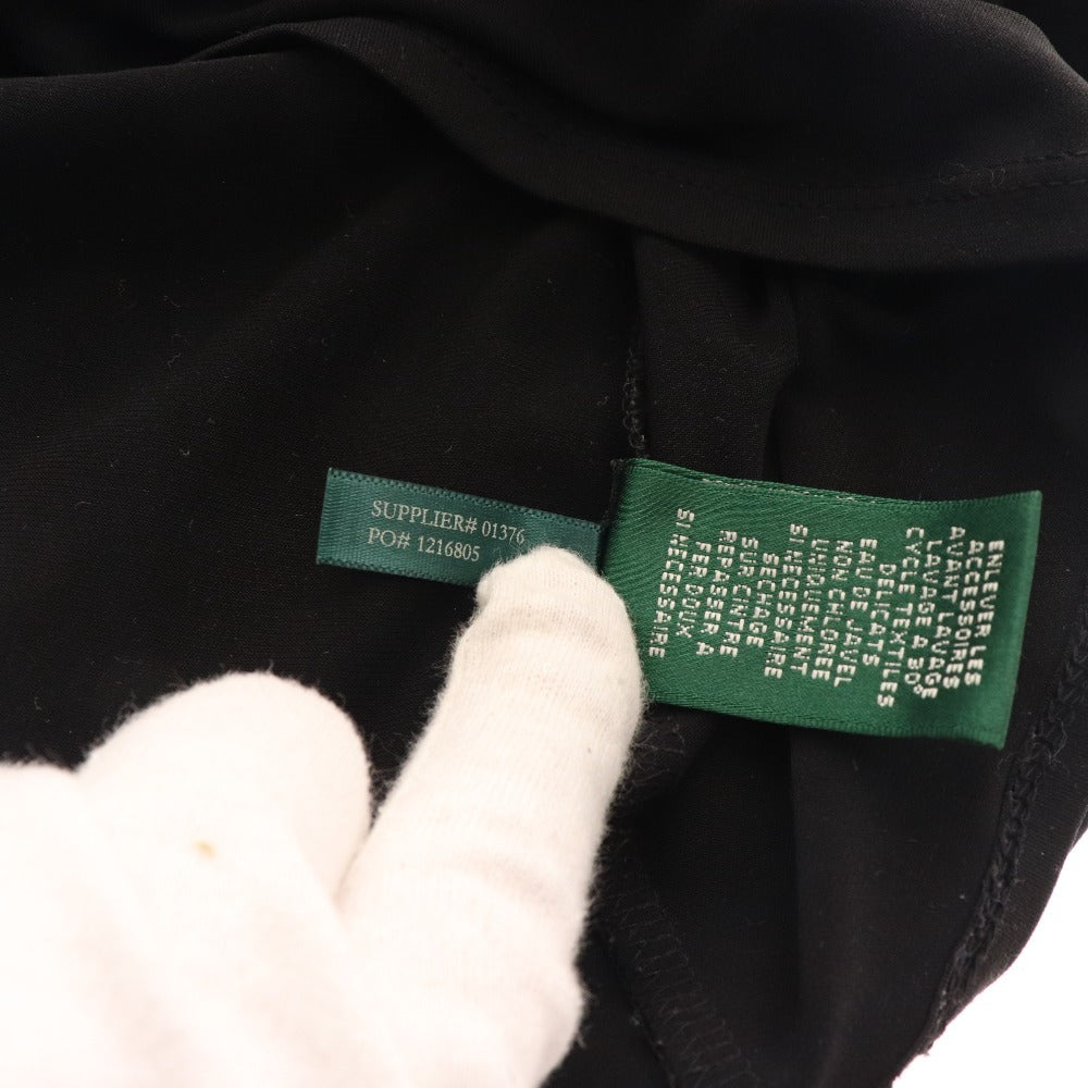 ■ ラルフローレン ドレス ワンピース ノースリーブ ドット 水玉 レディース 4 ブラック