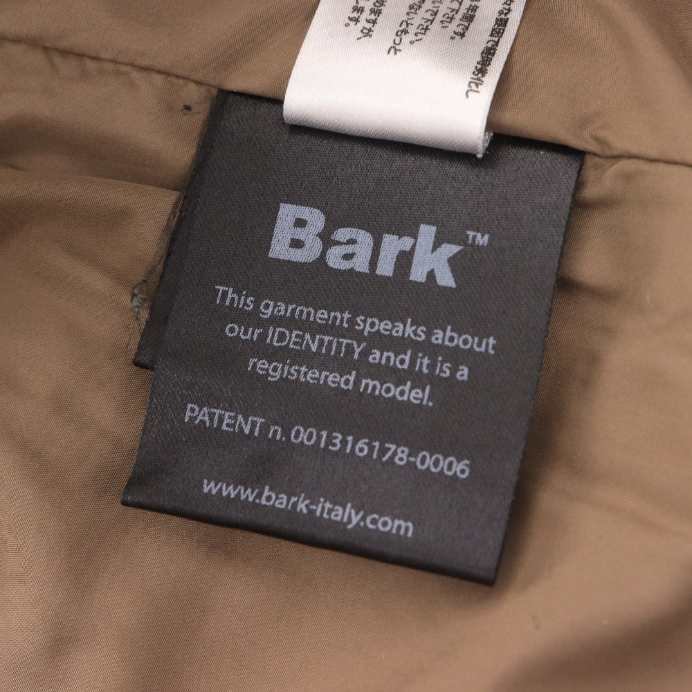 ■ バーク カーディガン ダッフルコート 長袖 ジャケット アウター フード 取り外し式 ボタン ロゴ イタリア製 レディース S ブラック