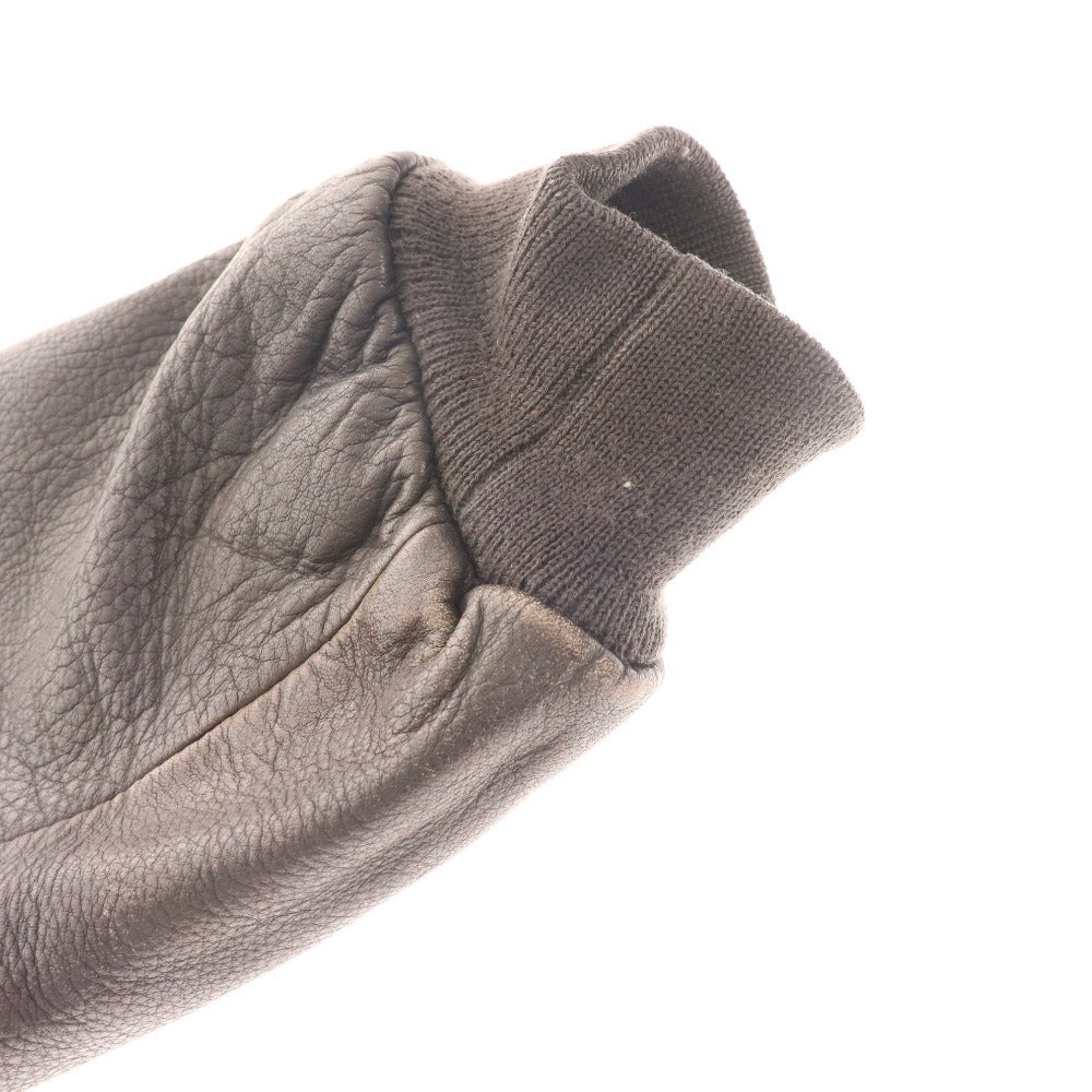 ■ Chevignon Flight Jacket Outer Leather Men's XL Brown