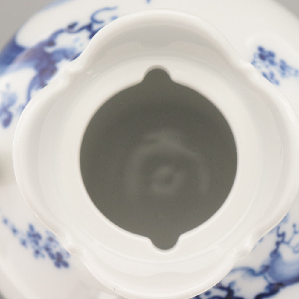 ■ MEISSEN マイセン ブルーオーキッド ティーポット コーヒー 陶器 磁器 洋食器 青白
