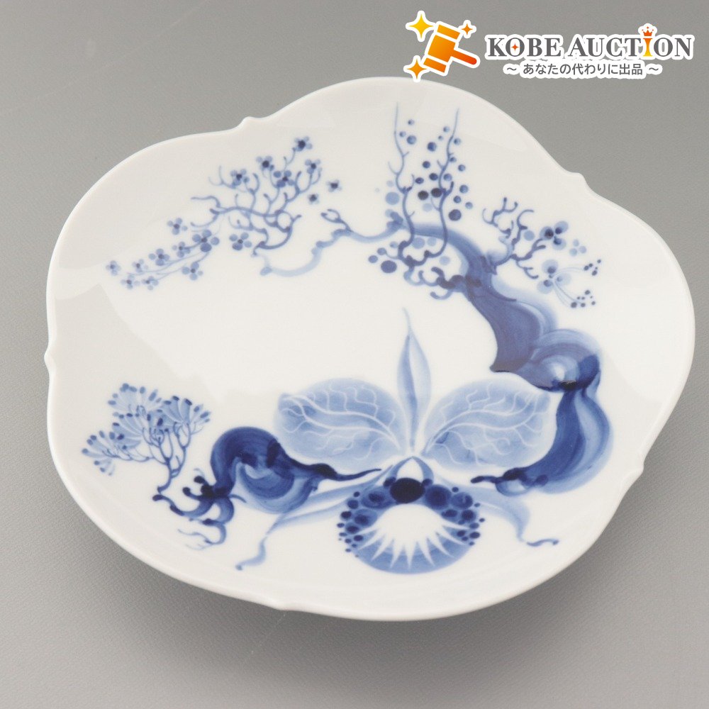 □ Meissen マイセン ブルーオーキッド 小皿 ソーサー 23613 159P 花柄