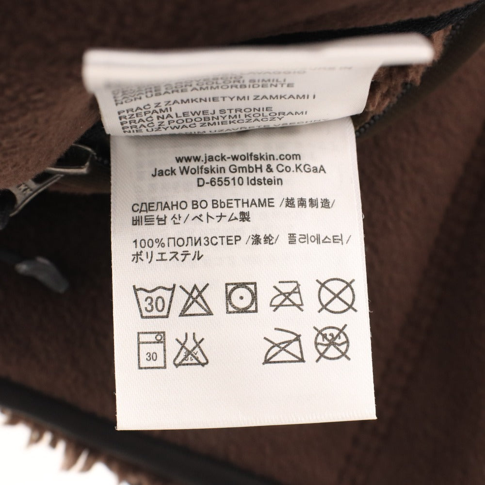 ■ Jack Wolfskin Men's Zip-Up Fleece Hoodie, Size L, Brown