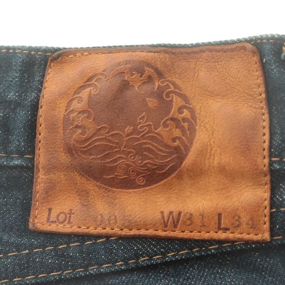■ BRU NA BOINNE ブルーナボイン ジーンズ パンツ ボトムス デニム ボタンフライ コットン メンズ W31 L34 インディゴ