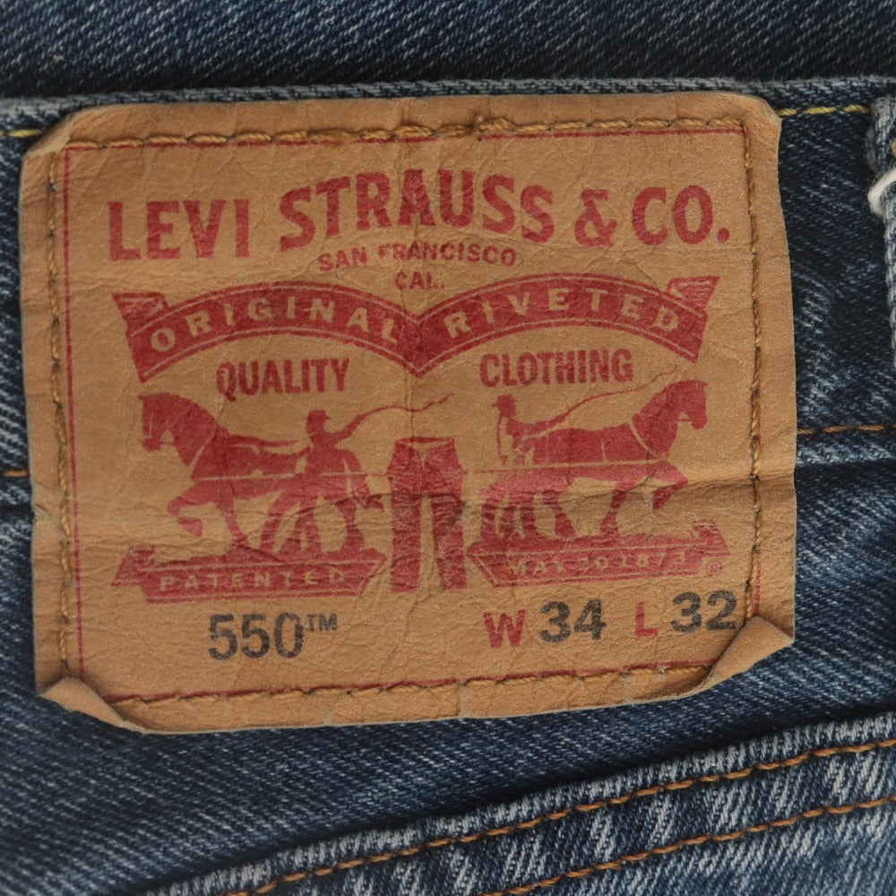 ■ Levi's リーバイス 550 ジーンズ パンツ ボトムス デニム リラックスフィット メンズ W34 L32 ブルー