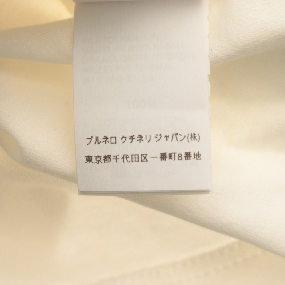 ■ BRUNELLO CUCINELLI ブルネロクチネリ ポロシャツ 半袖 トップス コットン ポケット レディース S ホワイト
