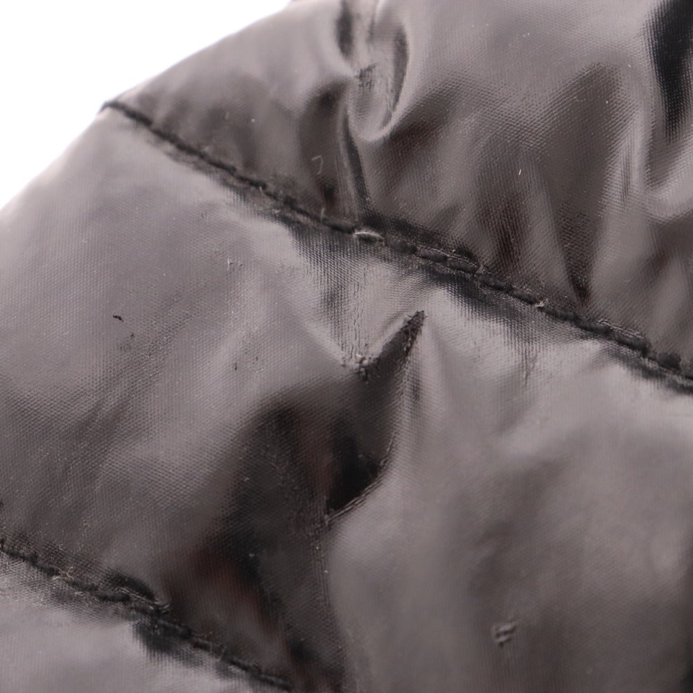 ■ Jean Paul Gaultier Down Jacket Outerwear Nylon Patent Leather Women's Size 40 Black