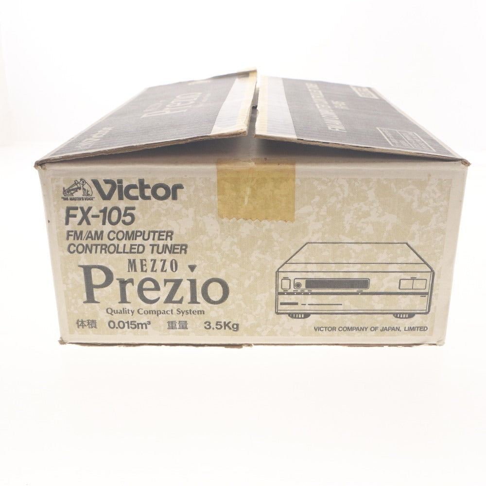 ■ Victor Stereo Tuner FX-105 Audio Equipment High-End Mini Component Retro Audio Power-On Confirmed with Box and Accessories
