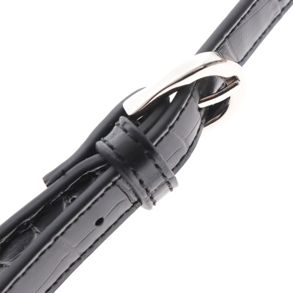 ■ タケオキクチ ショルダーバッグ スクエア スムースレザー メンズ ブラック 未使用