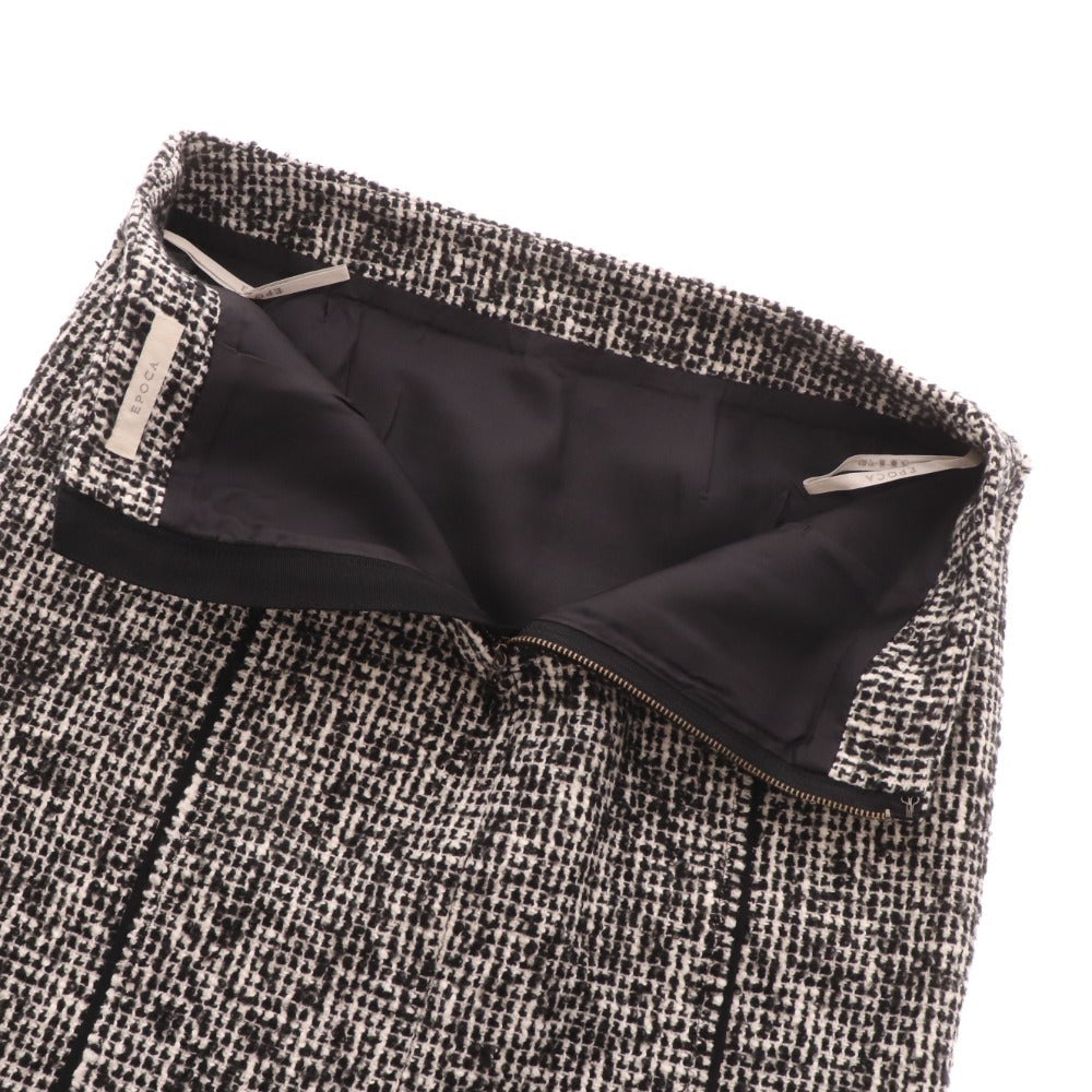 ■ Epoca Setup Tops Skirt Tweed Dots Women's 40/38 Black Unused