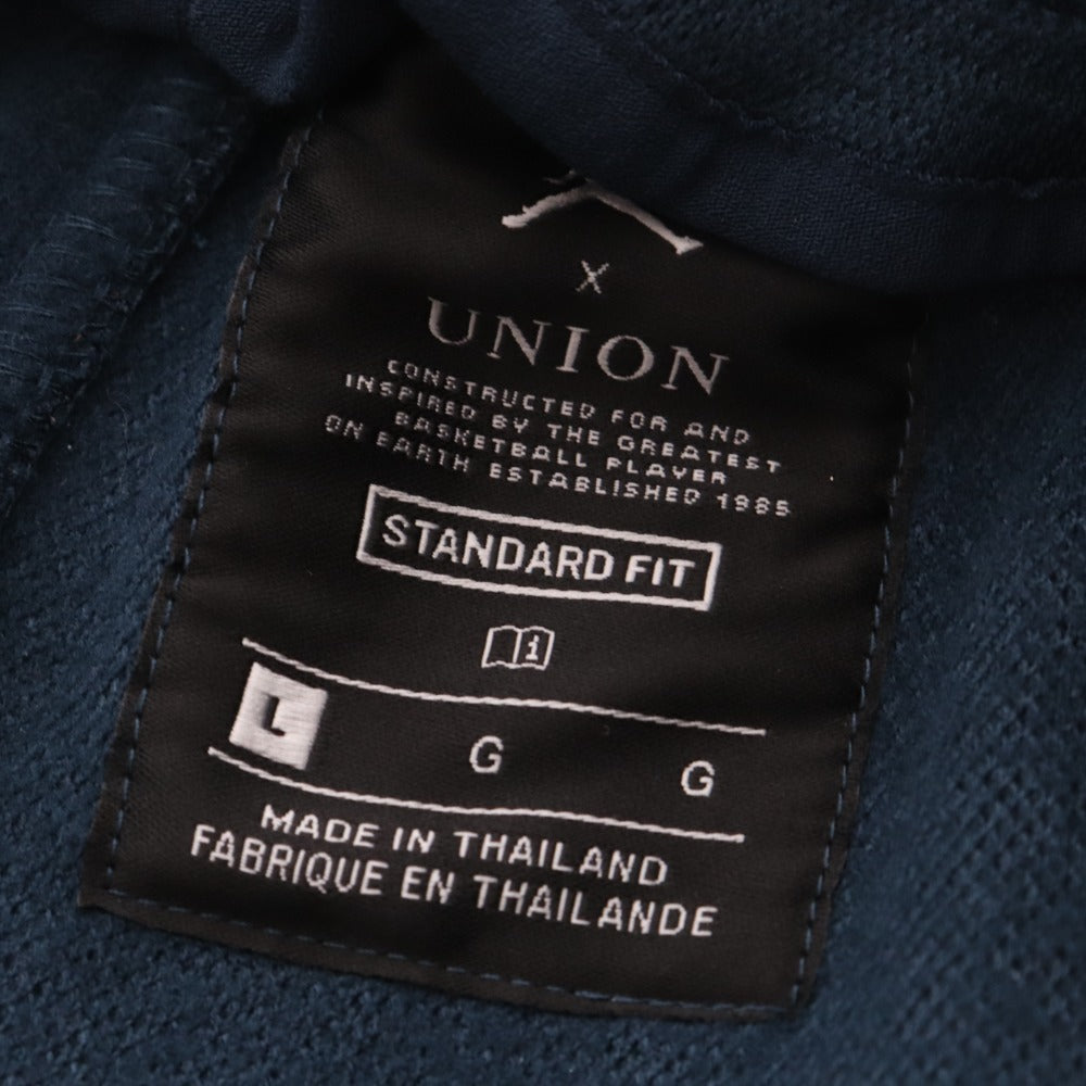 ■ ナイキ エアジョーダン ユニオン ハーフパンツ ショート ボトムス 刺繍 ワッペン メンズ L グリーン系