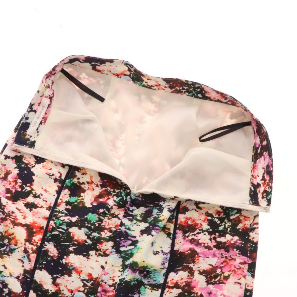■ Pinky & Diane Set-up Sleeveless Tight Skirt Floral Women's Size 34 Multicolor Unused