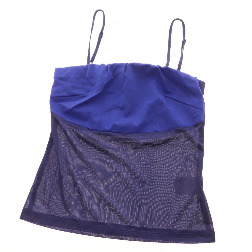 ■ ピンキーアンドダイアン カシュクール タイトワンピース 半袖 トップス ボトムス レディース 34 ブルー キャミソール付き 未使用