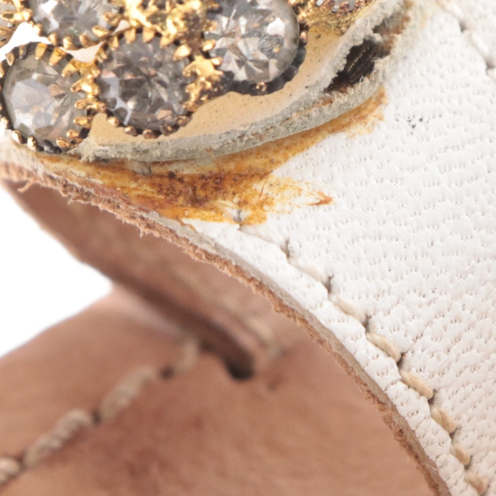 ■ ファビオルスコーニ サンダル シューズ 靴 フラット トング レディース 38 ホワイト