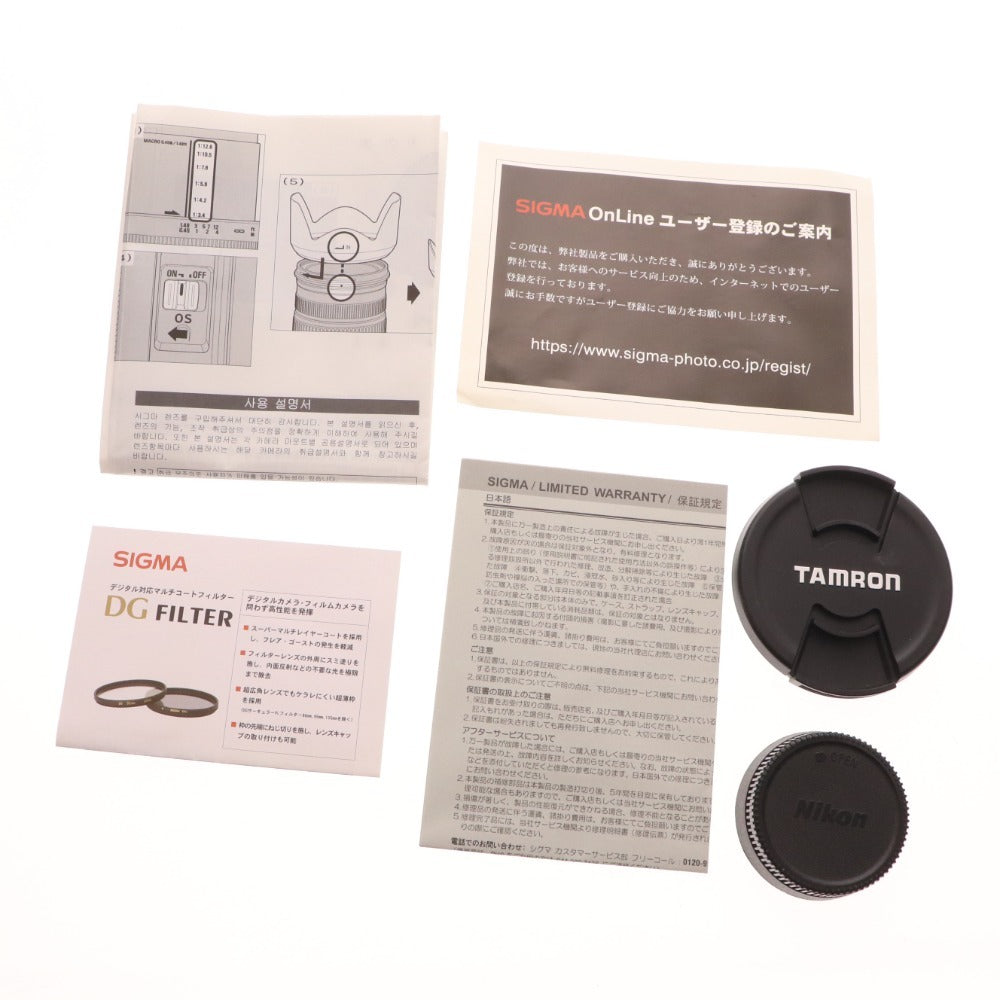 ■ Sigma SLR camera lens 18-250mm 1:3.5-6.3 zoom lens with accessories